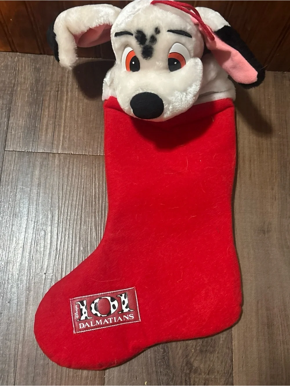 Disney Dalmatian Plush Kids Christmas Stocking - Red, White, Black, Pink